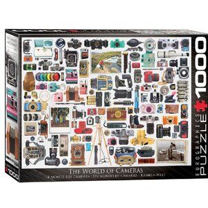 New sealed Eurographics 1000pcs Adult Puzzle -World of Cameras